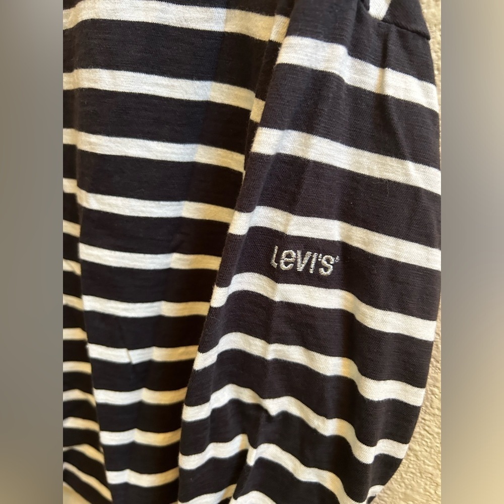 New Levi's Cora Sailor Long Sleeve Striped Tee - Picture 4 of 6
